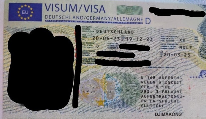 Almanya uzun süreli vize