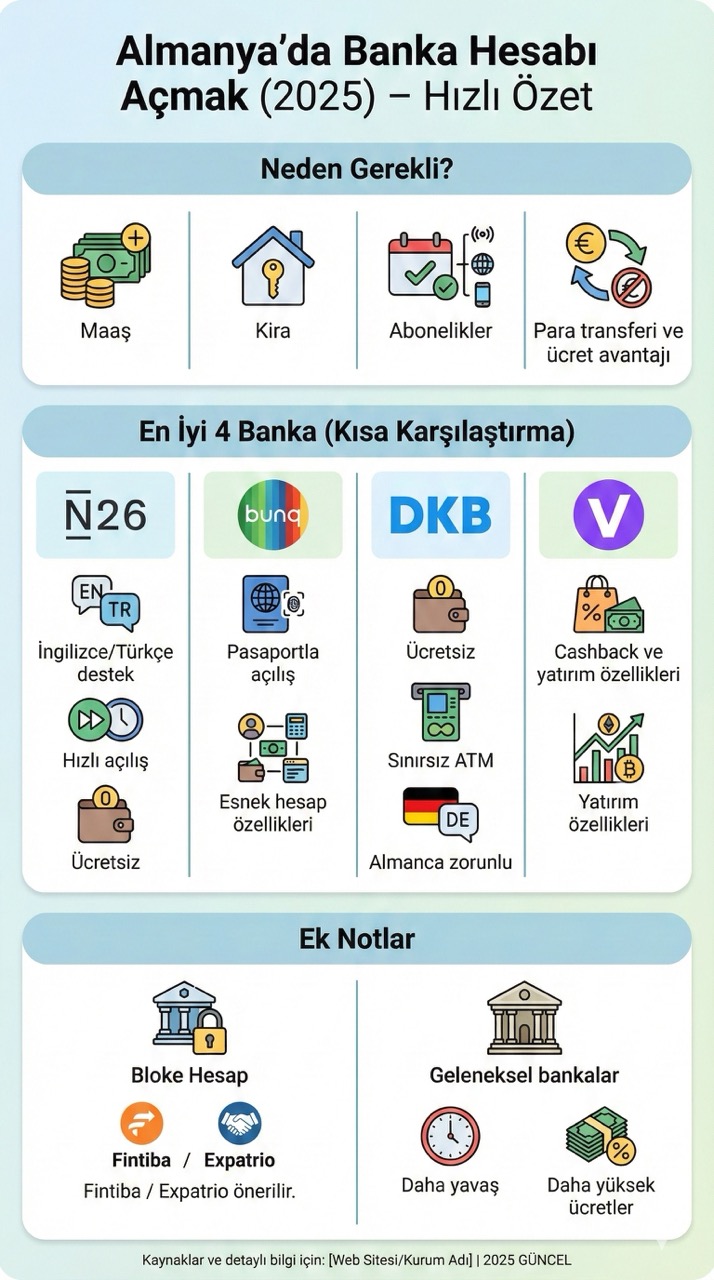 Almanya'da Banka Hesabı Açmak: En İyi Bankalar